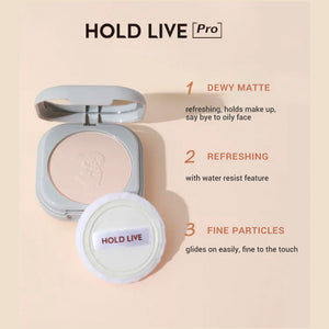 HOLD LIVE Soft Cloud-Like Setting Powder Compact Holdlive