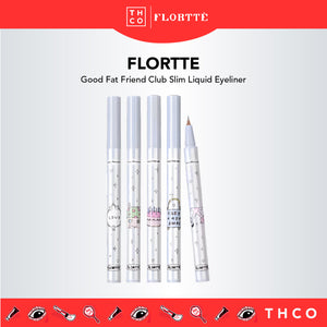 FLORTTE Good Fat Friend Club Slim Liquid Eyeliner 花洛莉亚好胖友俱乐部万向眼线液笔 多用旋转笔头