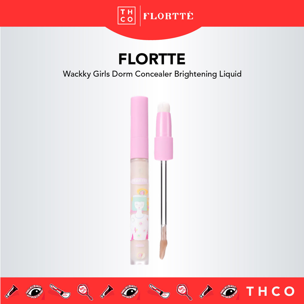 FLORTTE Wackky Girls Dorm Concealer Brightening Liquid 花洛莉亚女生宿舍系列遮瑕蜜 遮瑕膏提亮液