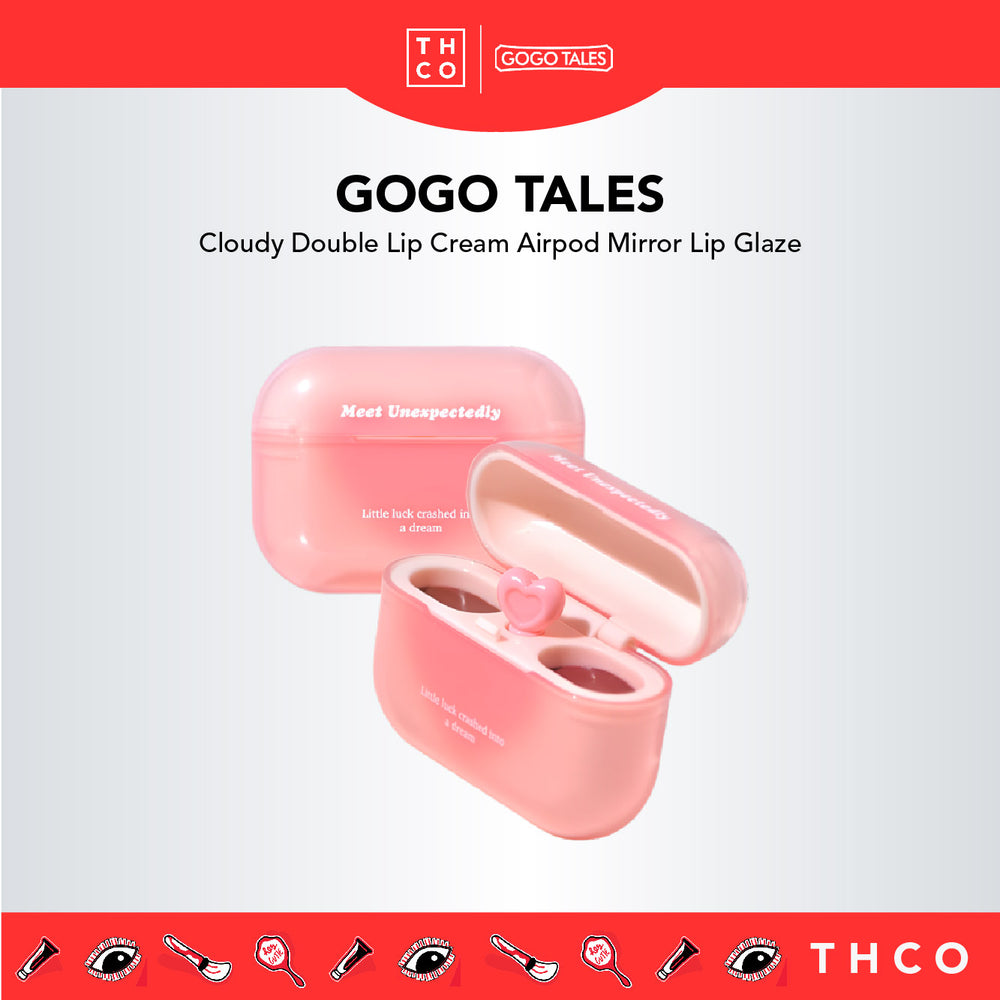 GOGO TALES Cloudy Double Lip Cream Mirror Lip Glaze Gogotales 戈戈舞云感双拼唇霜 镜面水光唇釉