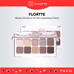 FLORTTE Wackky Girls Dorm 10 Colour Eyeshadow Palette 花洛莉亚女生宿舍系列十色眼影盘 新手日常珠光哑光