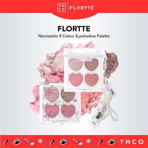 FLORTTE Narcissistic 4 Colour Eyeshadow Palette 花洛莉亚自恋系列四色眼影盘 卧蚕下至眼线多用盘