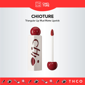 CHIOTURE Triangular Lip Mud Matte Lipstick Chio ture 稚优泉三角唇泥 雾面哑光唇釉肉桂奶茶色