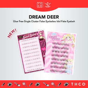 DREAM DEER Glue Free Single Cluster False Eyelashes Idol Fake Eyelash 梦鹿免胶单簇假睫毛 爱豆女团风假睫毛