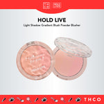 HOLD LIVE Light Shadow Gradient Blush Powder Blusher Holdlive 光影渐变腮红盘 三色提亮膨胀色