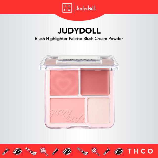 JUDYDOLL Blush Highlighter Palette Blush Cream Powder 橘朵腮红高光盘 腮红膏腮红盘