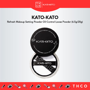 KATO-KATO Refresh Makeup Setting Powder Oil Control Loose Powder (6.5g/20g) KatoKato 刷新定妆散粉 控油定妆油皮干皮散粉 (6.5g/20g)