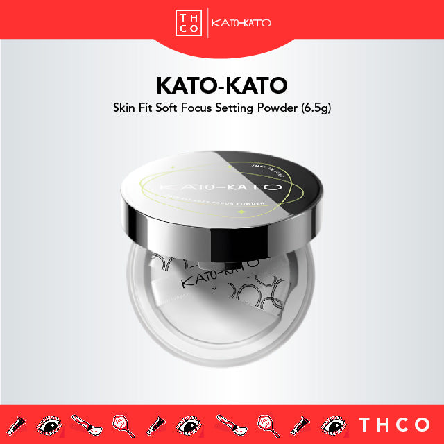 KATO-KATO Skin Fit Soft Focus Setting Powder (8g) Katokato 恰好合拍亲肤柔焦蜜粉 干皮清透裸散粉 (8g)