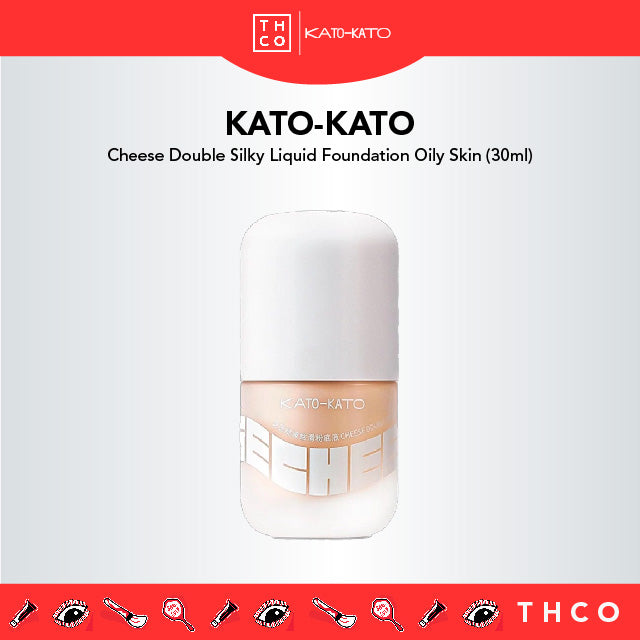 KATO-KATO Cheese Double Silky Liquid Foundation Oily Skin (30ml) Katokato 芝芝哒波丝滑粉底液 轻雾柔焦油皮粉底 (30ml)