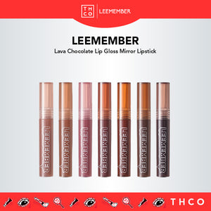 LEEMEMBER Lava Chocolate Lip Gloss Mirror Lipstick Li Meng荔萌熔岩巧克力唇蜜 镜面唇釉口红