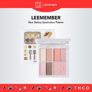 LEEMEMBER Bear Bakery Eyeshadow Palette Li Meng 荔萌小熊烘焙眼影腮红多用盘