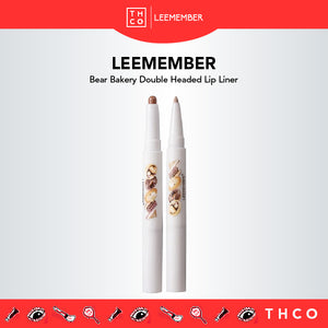 LEEMEMBER Bear Bakery Double Headed Lip Liner Li Meng 荔萌小熊烘焙双头唇线笔 勾勒唇形口红笔