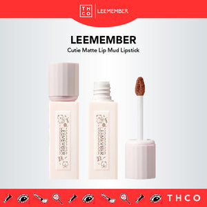 LEEMEMBER Cutie Matte Lip Mud Lipstick Li Meng 荔萌裸萌奶柔哑雾唇泥口红