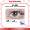 MOODY Night at the Aquarium - 1-Month (2 pcs) Weeping Whale MOODY美瞳月抛水族馆彩色隐形近视眼镜落泪蓝鲸