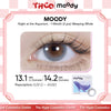 MOODY Night at the Aquarium - 1-Month (2 pcs) Weeping Whale MOODY美瞳月抛水族馆彩色隐形近视眼镜落泪蓝鲸