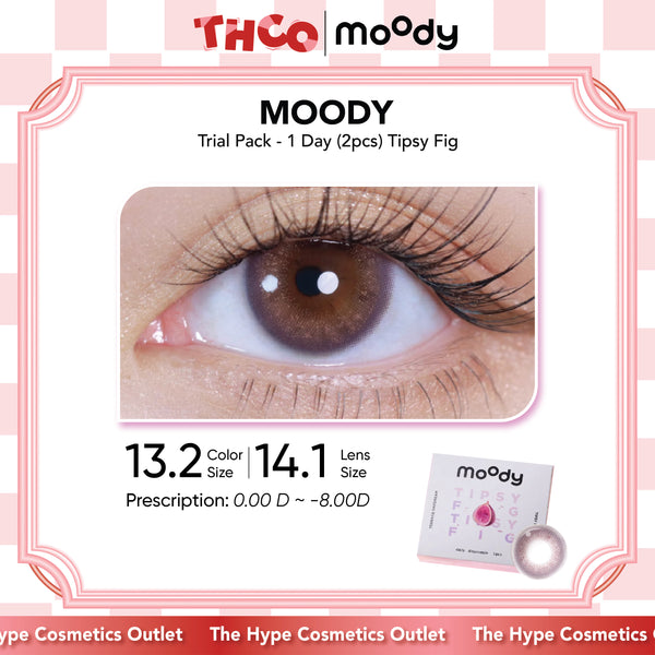 MOODY Trial Pack - 1 Day (2pcs) Tipsy Fig MOODY美瞳日抛试用装微醺花果