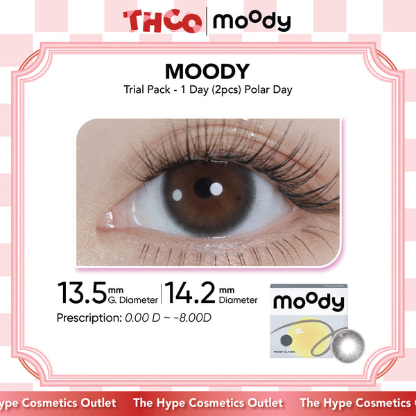 MOODY Trial Pack - 1 Day (2pcs) Polar Day MOODY美瞳日抛试用装极昼黑