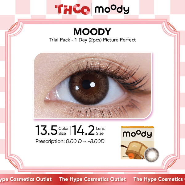 MOODY Trial Pack - 1 Day (2pcs) Picture Perfect MOODY美瞳日抛试用装胶片棕色