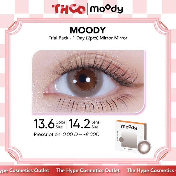 MOODY Trial Pack - 1 Day (2pcs) Mirror Mirror MOODY美瞳日抛试用装伽罗棕