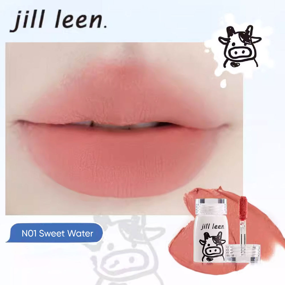 Jill Leen Milk Bottle Lip Mud Essence Lip Glaze Jillleen 牛奶瓶唇釉唇部精华 水光奶雾唇泥口红