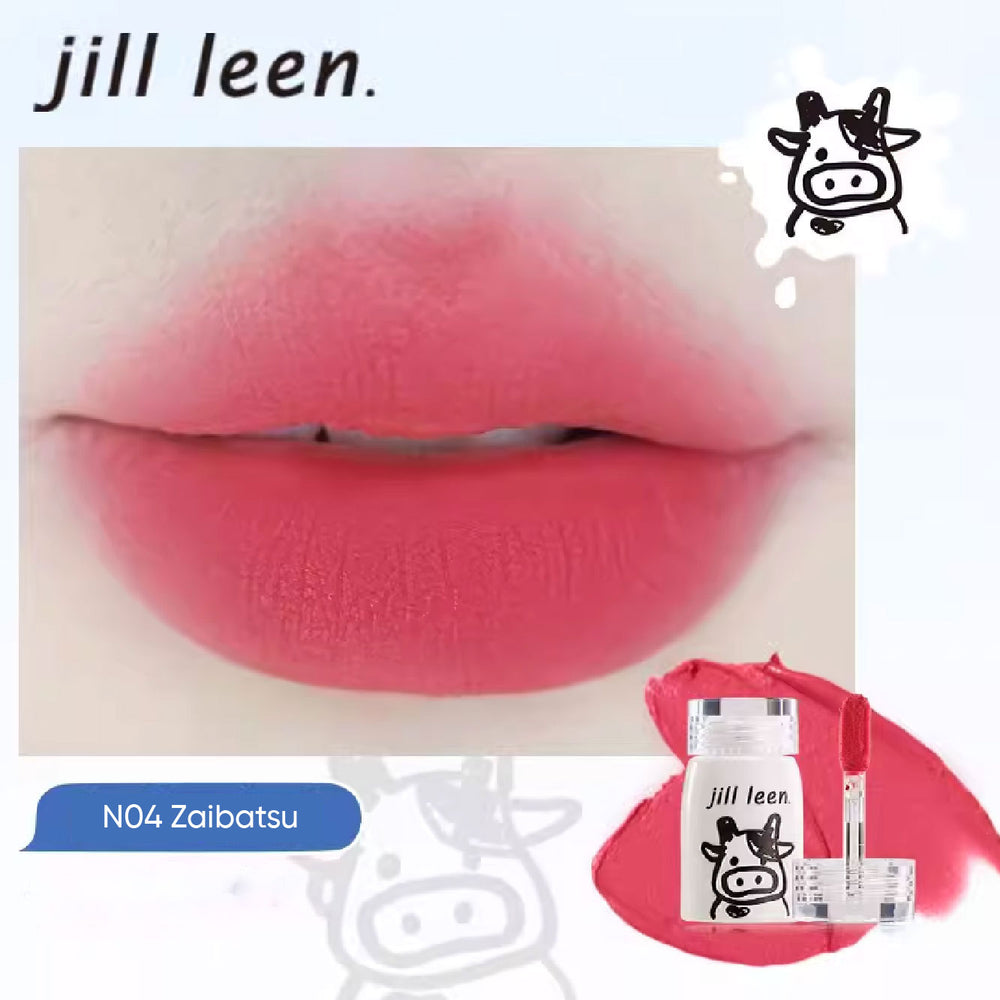 Jill Leen Milk Bottle Lip Mud Essence Lip Glaze Jillleen 牛奶瓶唇釉唇部精华 水光奶雾唇泥口红