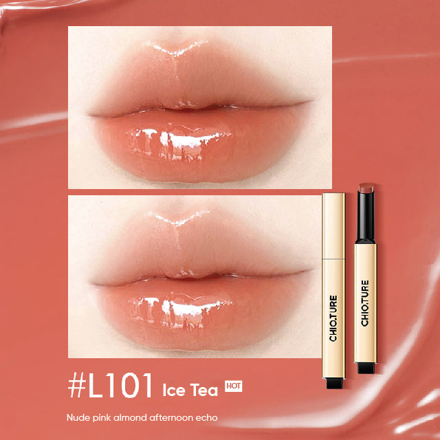 CHIOTURE Solid Lip Gloss Small Gold Tube Lipstick Chio ture 稚优泉持光固体唇蜜 小金管唇釉镜面水光口红