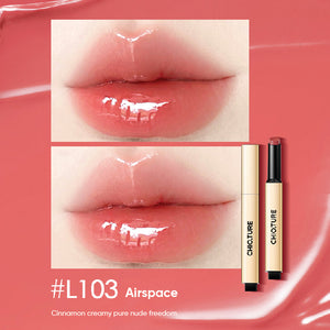 CHIOTURE Solid Lip Gloss Small Gold Tube Lipstick Chio ture 稚优泉持光固体唇蜜 小金管唇釉镜面水光口红