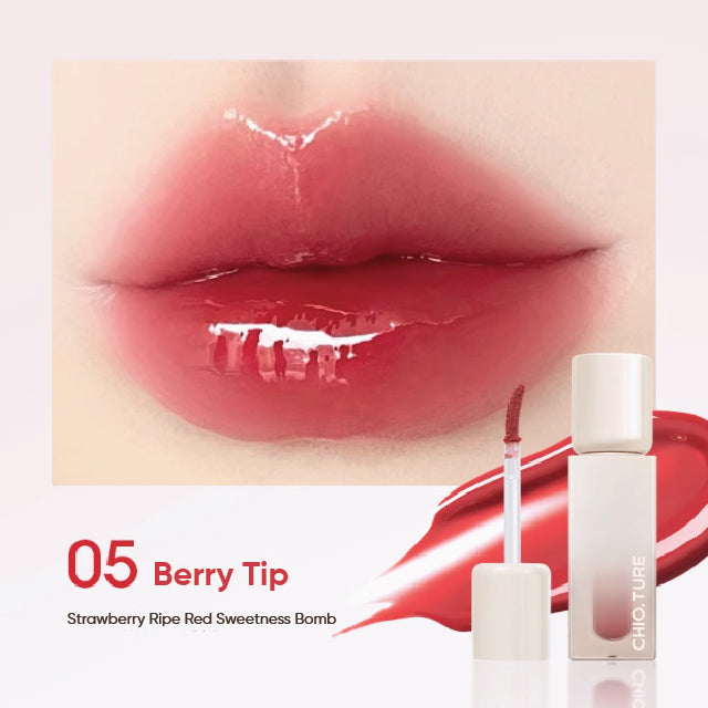 CHIOTURE Colour Locking Glossy Lip Glaze Mirror Lipstick Chio ture 稚优泉锁色水光唇釉 持妆滋润镜面口红