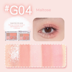 GOGO TALES Soft Fog Matte Light Makeup Eyeshadow Palette Gogotales 戈戈舞柔雾轻妆5色眼影盘 哑光大地色一体眼影盘