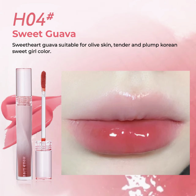 HOLD LIVE Watery Smoky Lip Glaze Mirror Lipstick Holdlive 水光朦胧唇蜜 滋润镜面口红保湿唇釉