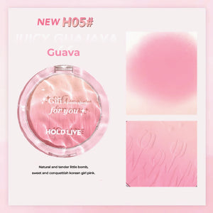 HOLD LIVE Light Shadow Gradient Blush Powder Blusher Holdlive 光影渐变腮红盘 三色提亮膨胀色