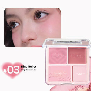 JUDYDOLL Blush Highlighter Palette Blush Cream Powder 橘朵腮红高光盘 腮红膏腮红盘