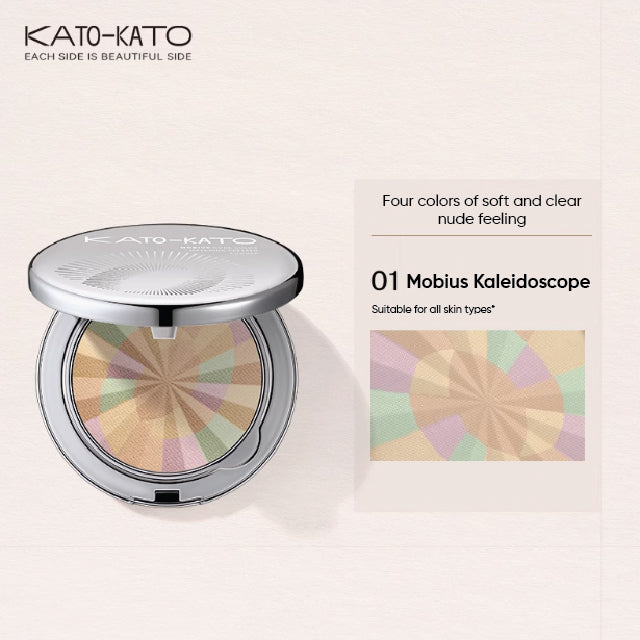 KATO-KATO Soft Focus Setting Pressed Powder (9g) Katokato恰好合拍防水柔焦蜜粉饼 控油定妆持妆 (9g)