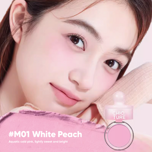 CHIOTURE Jar Blush Mud Blush Cream Chio ture 稚优泉罐罐腮红泥膏 膨胀收缩色紫