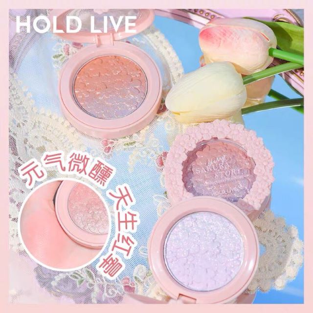 HOLD LIVE Pink Cherry Blossom Garden Blush Holdlive 粉樱花园腮红