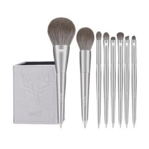 MSQ Silver Snow 8pcs Makeup Brushes Set 魅丝蔻 8支银雪化妆刷套装全套