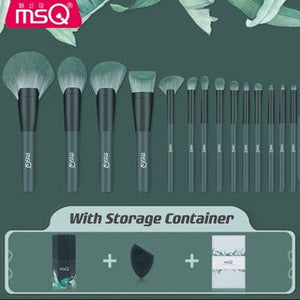 MSQ Plantain Banana Makeup Brush Set 魅丝蔻 14支芭蕉化妆刷套装全套 (14 Pcs)