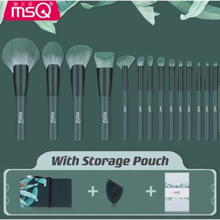 MSQ Plantain Banana Makeup Brush Set 魅丝蔻 14支芭蕉化妆刷套装全套 (14 Pcs)