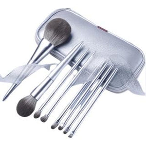 MSQ Silver Snow 8pcs Makeup Brushes Set 魅丝蔻 8支银雪化妆刷套装全套