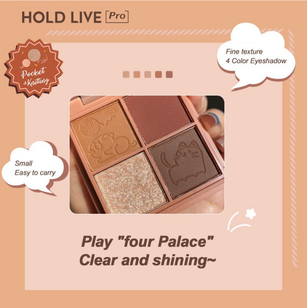 HOLD LIVE Yue Mu Impression Pocket Eyeshadow Palette Beginner-Friendly Holdlive