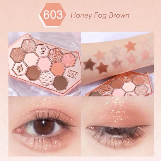 HOLD LIVE Honeycomb Diamond Eyeshadow Palette Holdlive 蜂巢碎钻眼影盘