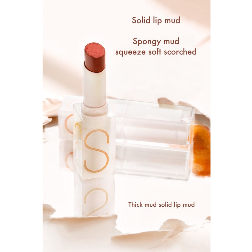 CC SHEER Thick Mud Bobo Solid Lip Mud Lip Glaze CC SHEER 柚子小西厚泥啵啵固体唇泥