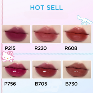 COLORKEY X Cinnamoroll / Hello Kitty Airy Velvet Lip Lacquer and Airy Lip Mirror Series Colorkey珂拉琪玉桂狗/凯蒂猫唇釉丝绒雾面口红