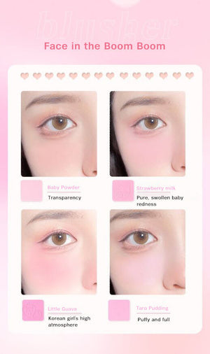 HOLD LIVE Little Pink Frozen Blush Powder Mist 4-Colour Blush Holdlive 小粉冻腮红粉雾四色腮红膏