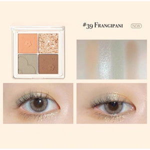 JUDYDOLL Flora Soft Cloud Series Eyeshadow Palette Judydoll 橘朵小花系列云朵4色眼影盘 朵朵盘奶茶盘大地盘 - 4 Shades