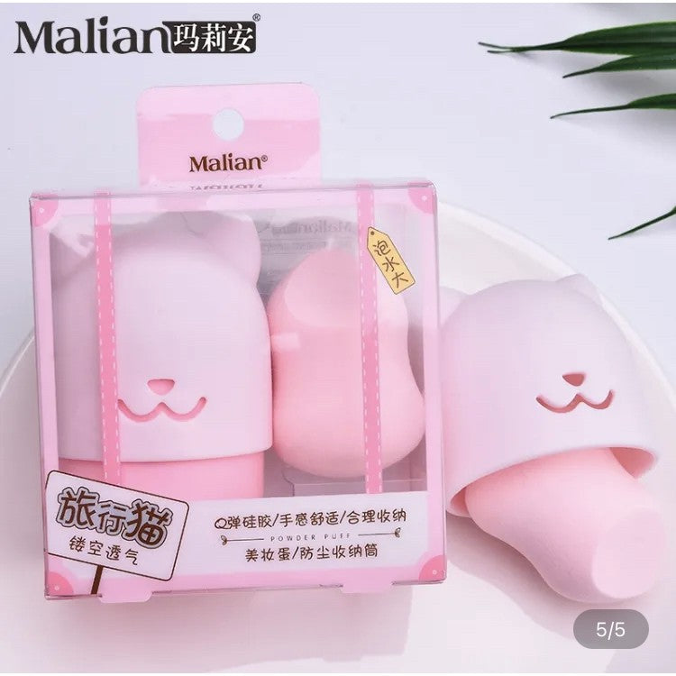 MALIAN Travelling Kitty Beauty Sponge Kit