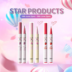 FLORTTE Salade De Fruits Liquid Eyeliner Flortte 花落利亚水果沙拉眼线液笔 花落利亚网红眼线笔 显色持久不晕染