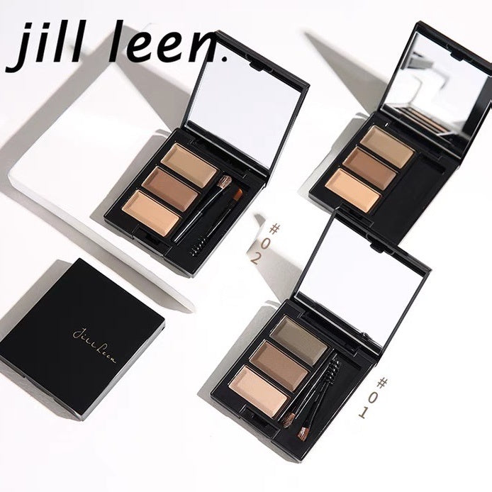 JILL LEEN Hardcover Eyebrow Powder Beginner-Friendly Waterproof Natural Long-lasting Jillleen 精装眉粉初学者防水自然不易掉色