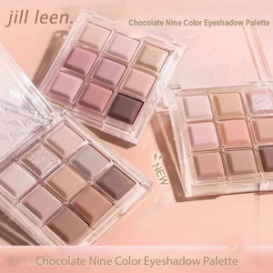 Jill Leen Chocolate 9 Color Eyeshadow Palette Jillleen 巧克力九色眼影盘 大地色