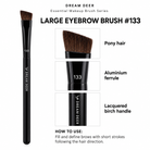 Dream Deer Large Eyebrow Brush #133 details and materials